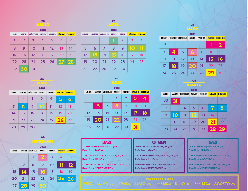 El calendario academia play